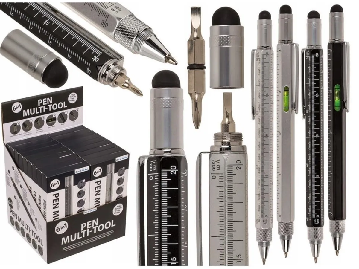 OUT OF THE BLUE MultiTool ballpoint pen. 6 in one.