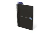Oxford Office Essentials A5 Soft Card Twin-wire Notebook Ruled 180 Pages Black SCRIBZEE® Compatible