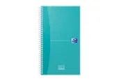 Oxford Office Essentials Task Manager, 14,1x24,6cm, Softcover, Doppelspiralbindung, 115 Blatt, Sonderlineatur, scribzee kompatibel, aqua
