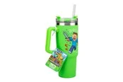 Paladone - Minecraft Green 900ml Insulated Cup and Straw