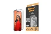 PanzerGlass Screen Protector iPhone 15 Pro | Ultra-Wide Fit w. EasyAligner