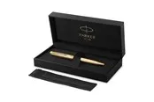 Parker Sonnet Ciselé Special Edition Ballpoint gold Finish Cap .Barrel and Trims Medium Black Ink