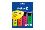 Pelikan Textmarker Signal sortiert, nachfüllbar, 4 Stück im Polybag sortiert