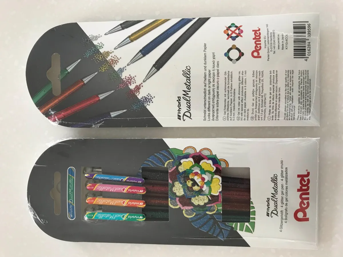 Pentel K110-4COL Dual Metallic Roller