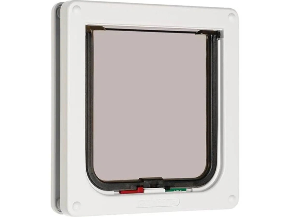 Petmate 4-Way Locking Cat Flap - White