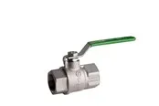 Pettinaroli F x f heavyduty fullway ball valve green steel lever tea t