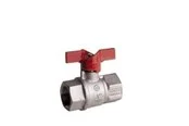 Pettinaroli F x f heavyduty fullway ball valve red butterfly handle te