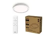Philips AIO Ceiling Light with Remote (Round White) – 24W Integrated LED Lamp with 3 step dimming 2-pack