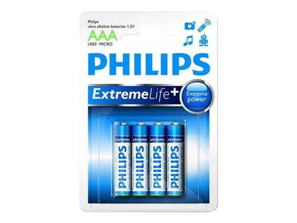 Philips ExtremeLife+ LR03E4B - Batterie - AAA