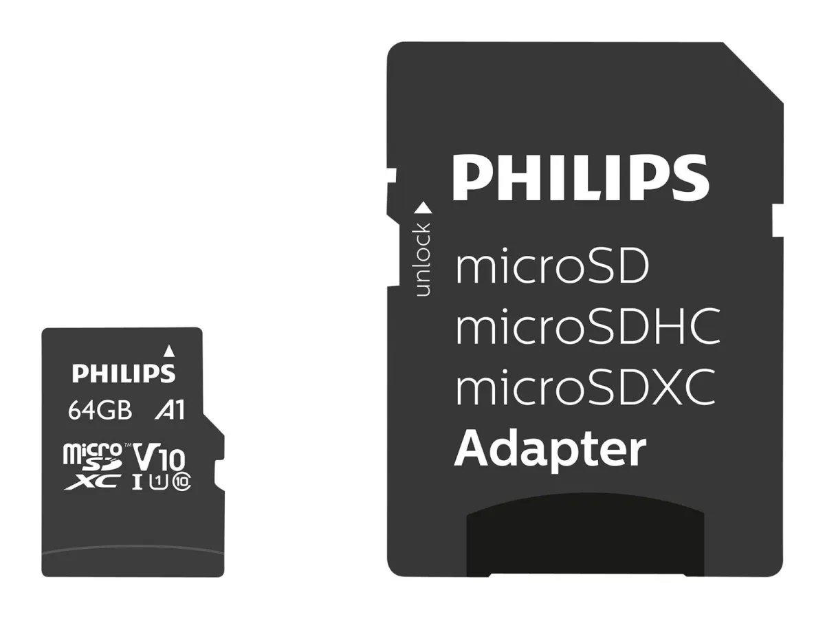 Philips FM64MP45B - flash memory card - 64 GB - SDXC