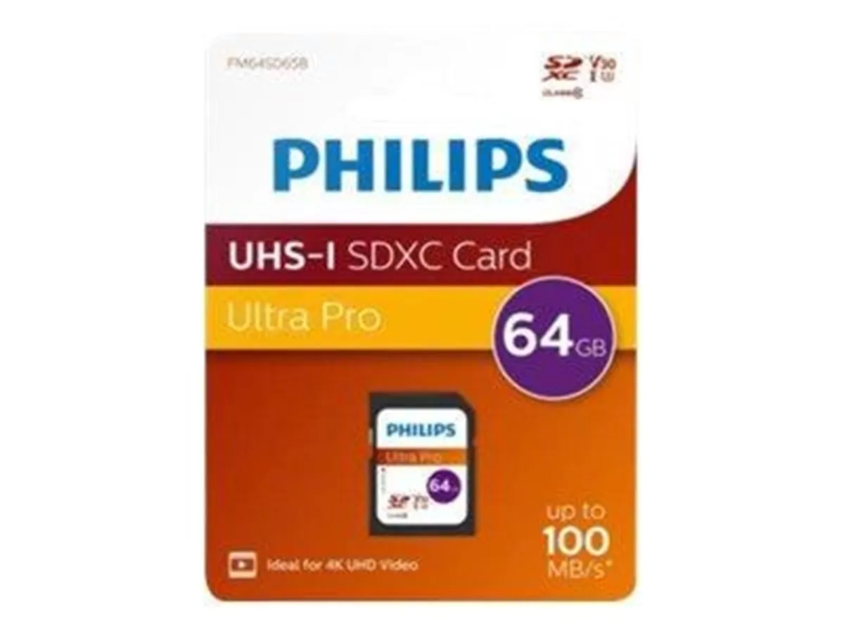 Philips FM64SD65B - flash memory card - 64 GB - SDXC UHS-I