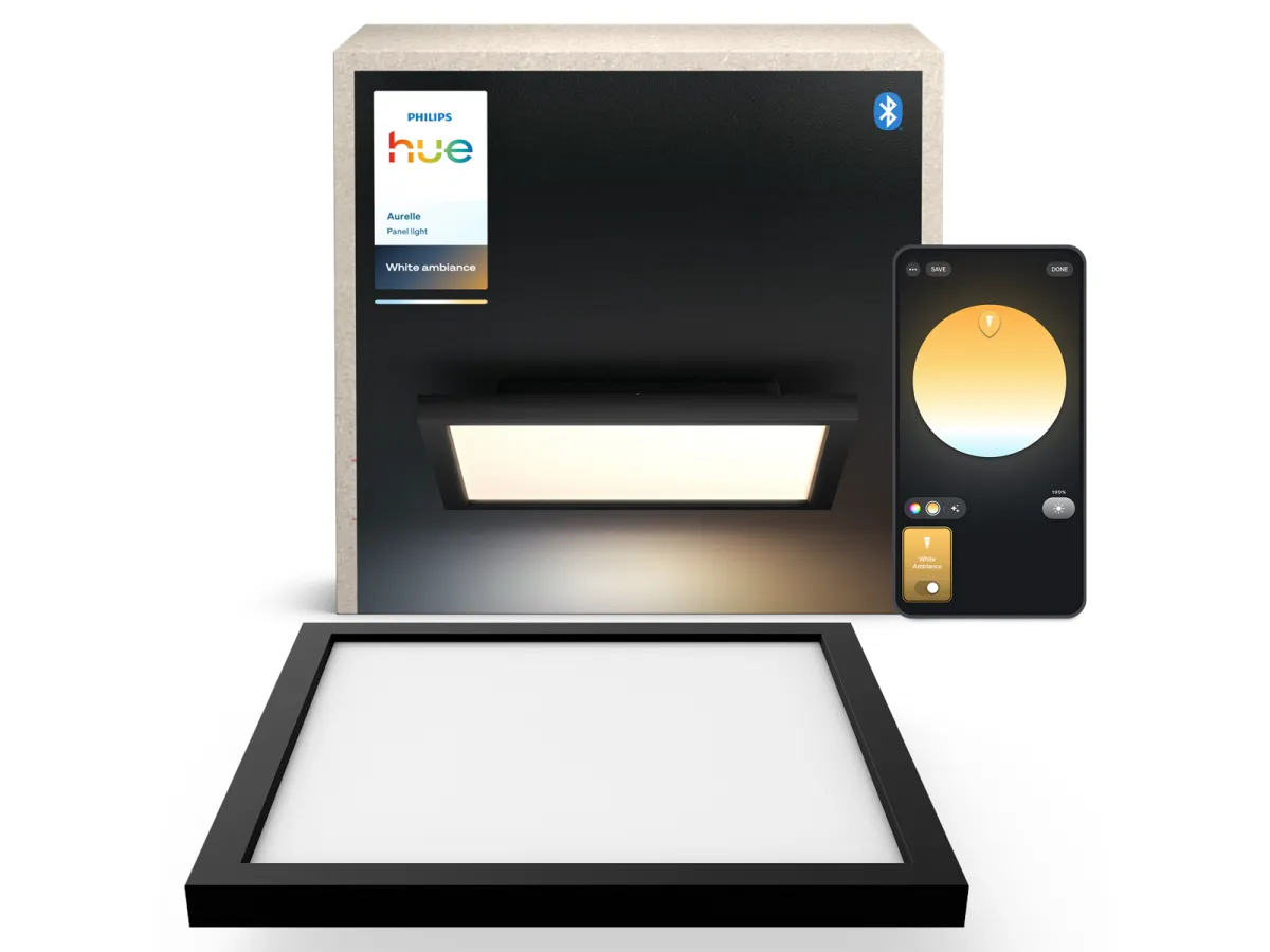 Philips Hue Aurelle panel square black