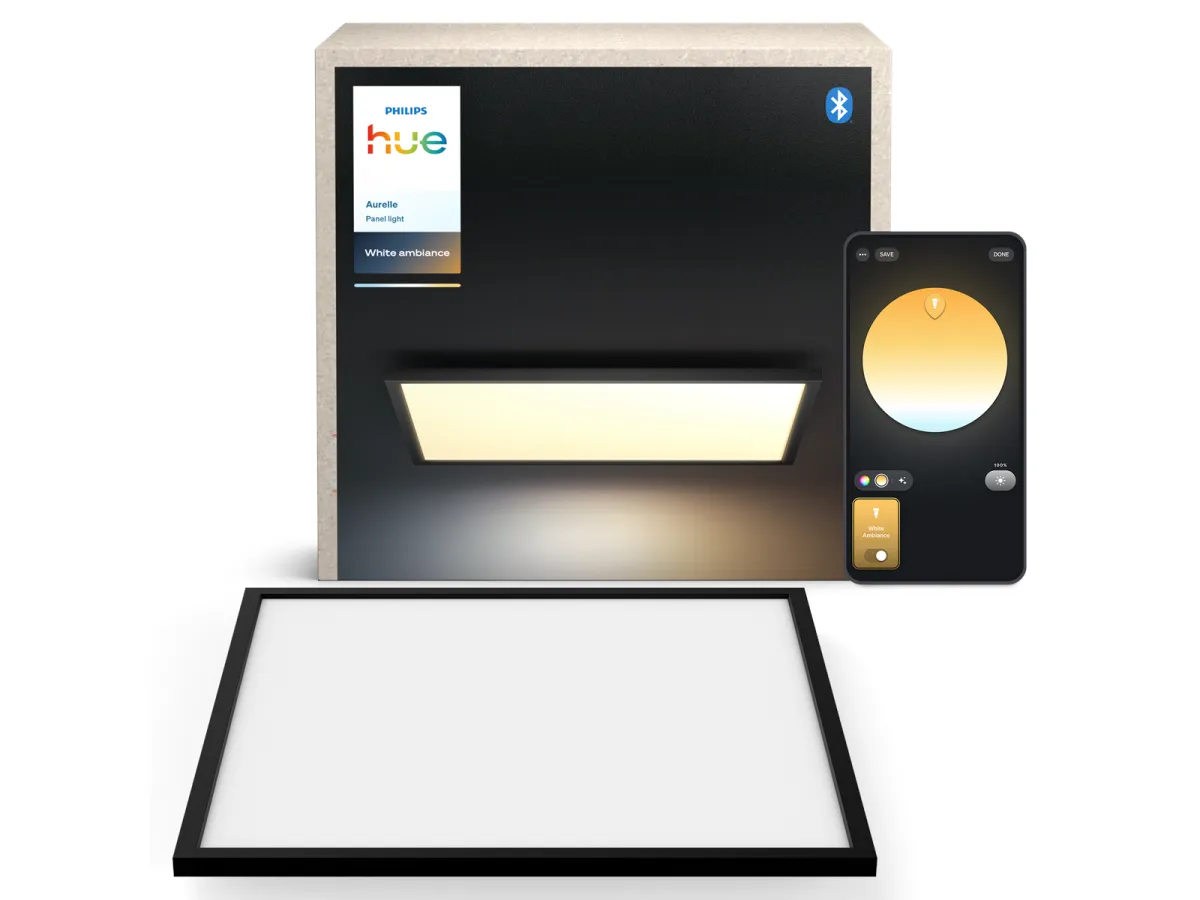 Philips Hue Aurelle panel square XL black
