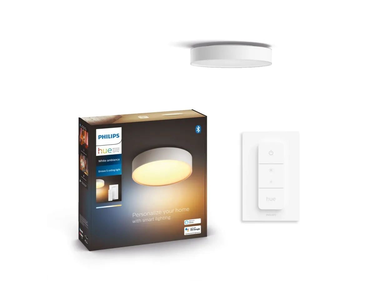 Philips Hue Enrave, kleine Deckenleuchte (Weiß)