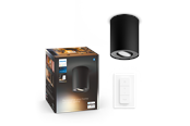 Philips Hue Pillar Single Spotlight - Black - With Dimmer Switch