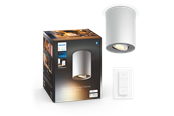 Philips Hue Pillar Single Spotlight - White - With Dimmer Switch