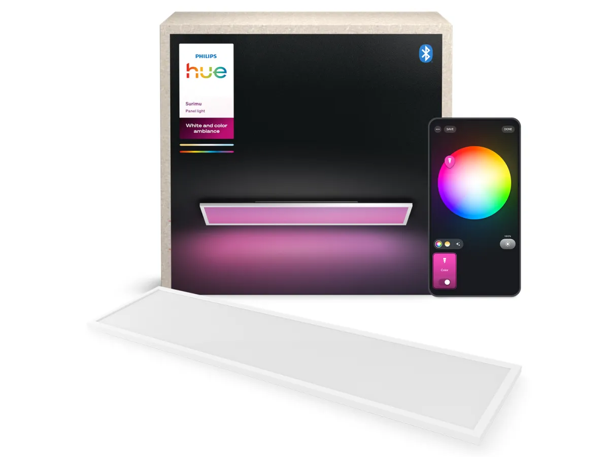 Philips Hue WCA Surimu Panel Rectangular 120 x 30 cm, 60W