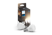 Philips Hue White P45 E14 Luster Bulb - 2-Pack