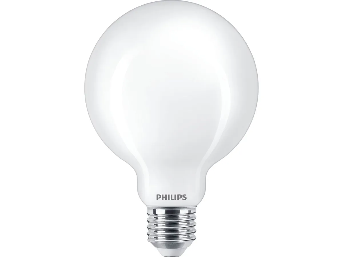 Philips LED-Lampe Classic Globe Ø95 7W/827 (60W) Frosted E27