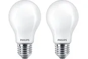 Philips LED-Lampe Classic Standard 4.5W/827 (40W) Frosted 2-pack E27