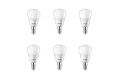 Philips LED-Lampe P45 4.9W/827 (40W) 6-pack E14