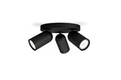 Philips Pongee spot 3xGU10, schwarz