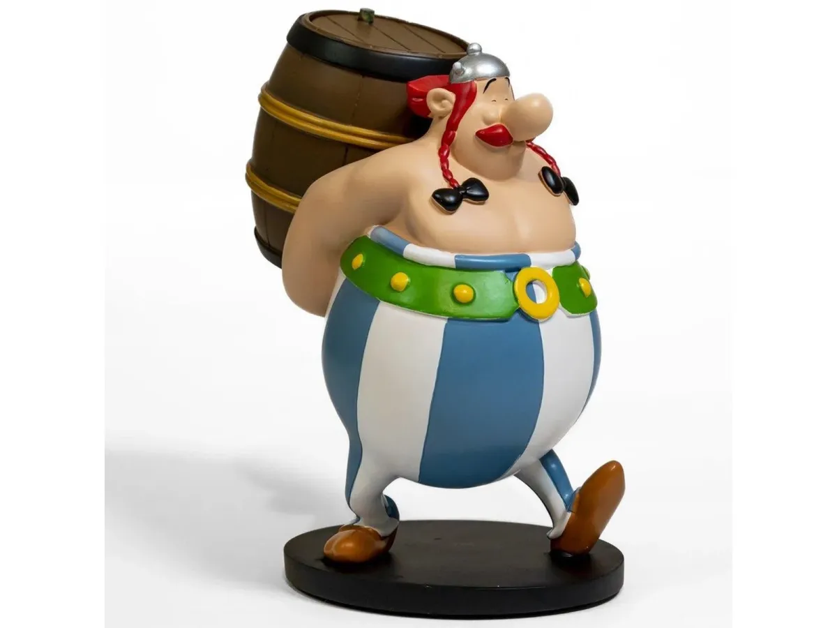 Plastoy - OBELIX AND HIS BARREL COLLECTOR FIGURINE - Figur