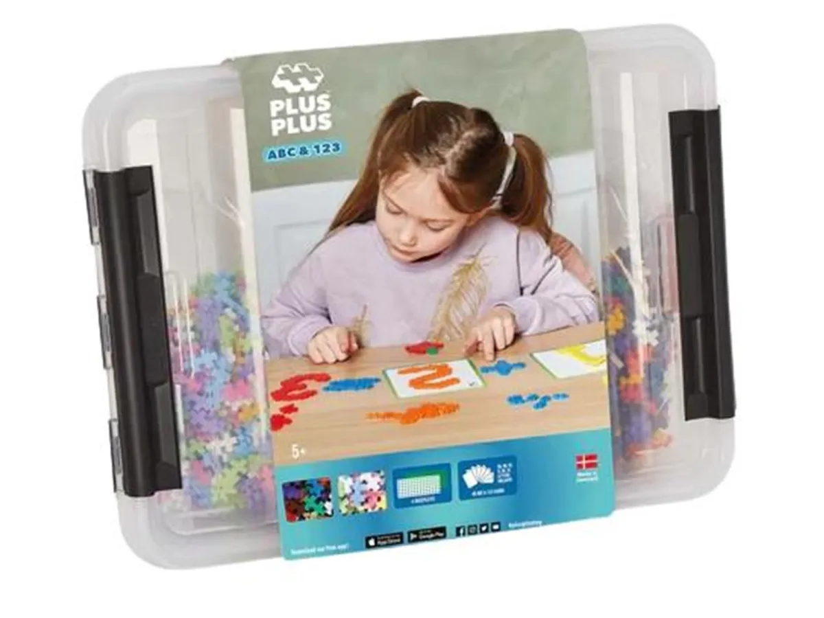 Plus-Plus - ABC & 123 Storage Box / 2000 pcs