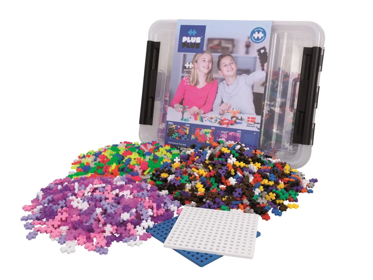 Plus-Plus Storage Box Mix / 2400 pcs