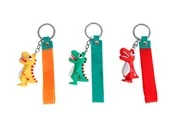 Pocket Money Dinosaur Figure Key Ring - assorted