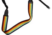 Polaroid Camera Strap Flat - Rainbow Black