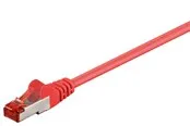 Pro CAT 6 patch cable S/FTP (PiMF) red - Rot - 1 meter
