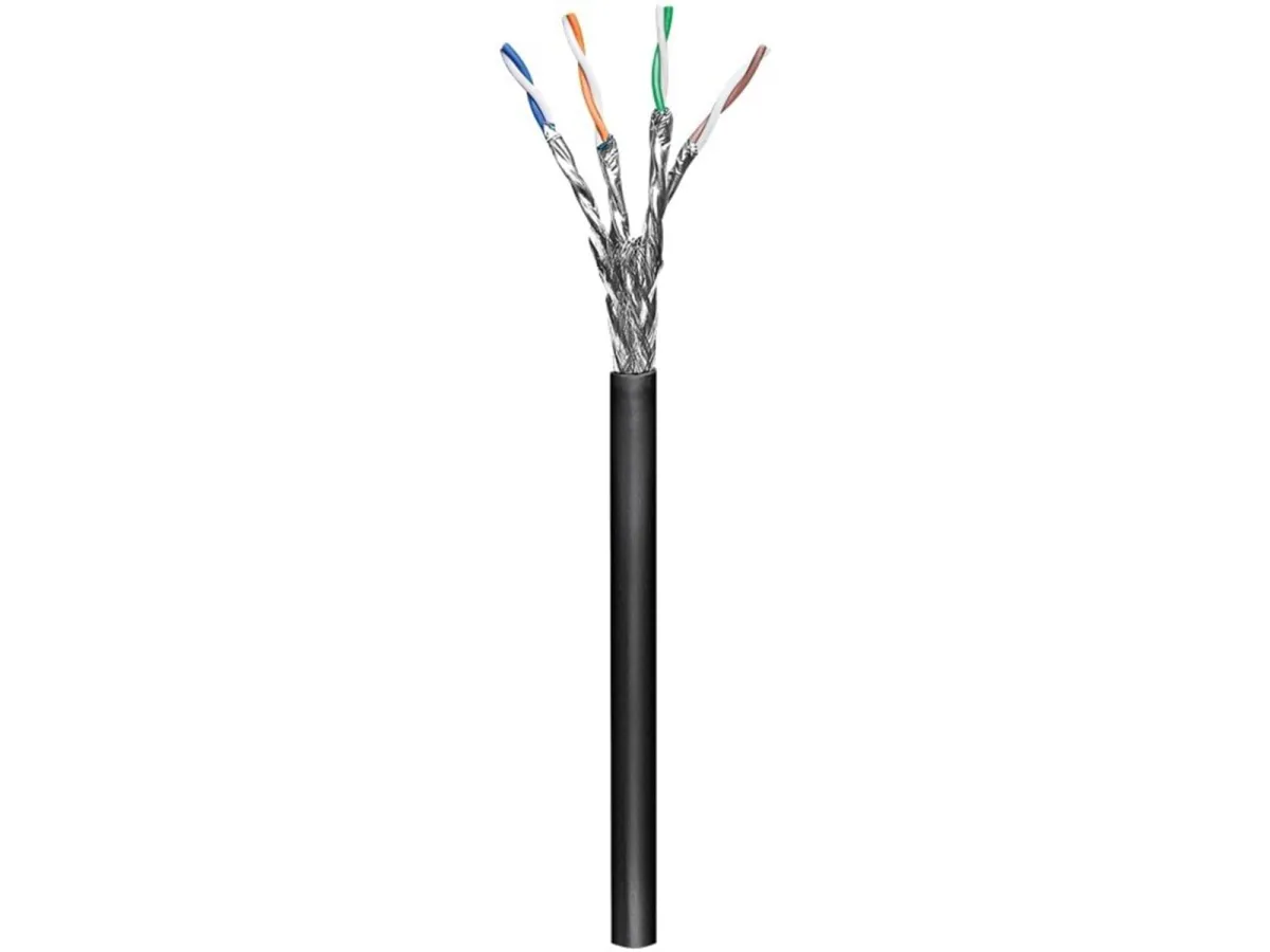 Pro CAT 6 S/FTP (PiMF) - Schwarz - 100 meter