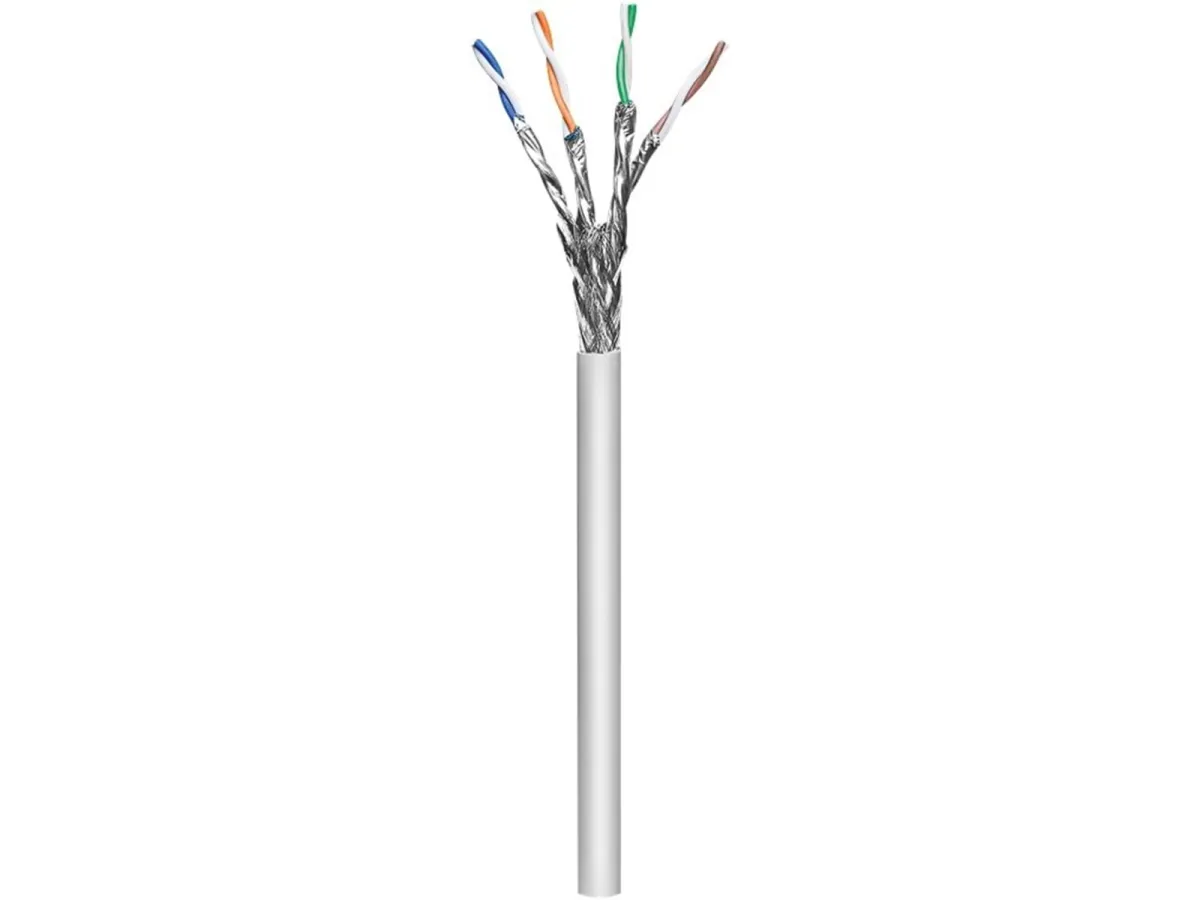 Pro CAT 6a network cable S/FTP (PiMF) grey 305 m - Grau