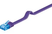 Pro CAT 6A U/UTP flat - Lila - 2 meter