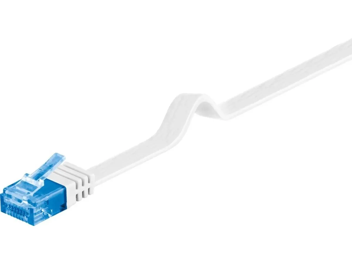 Pro CAT 6A U/UTP flat - Weiß - 5 meter