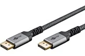 Pro Displayport 1.4 Sleeved - 1m - Schwarz