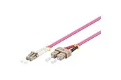 Pro Fiber Optical LC - SC OM4 - 3m - Rot - 3 meter
