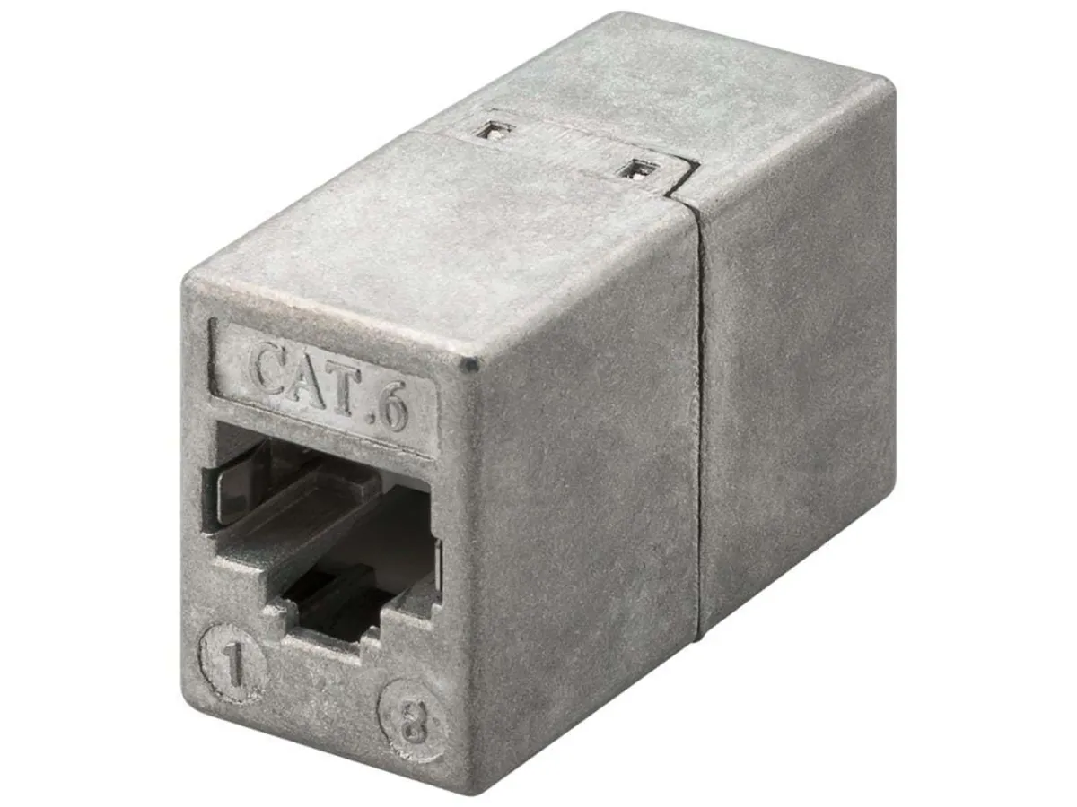 Pro LAN CAT 6 STP Coupler - Silber - 0 cm