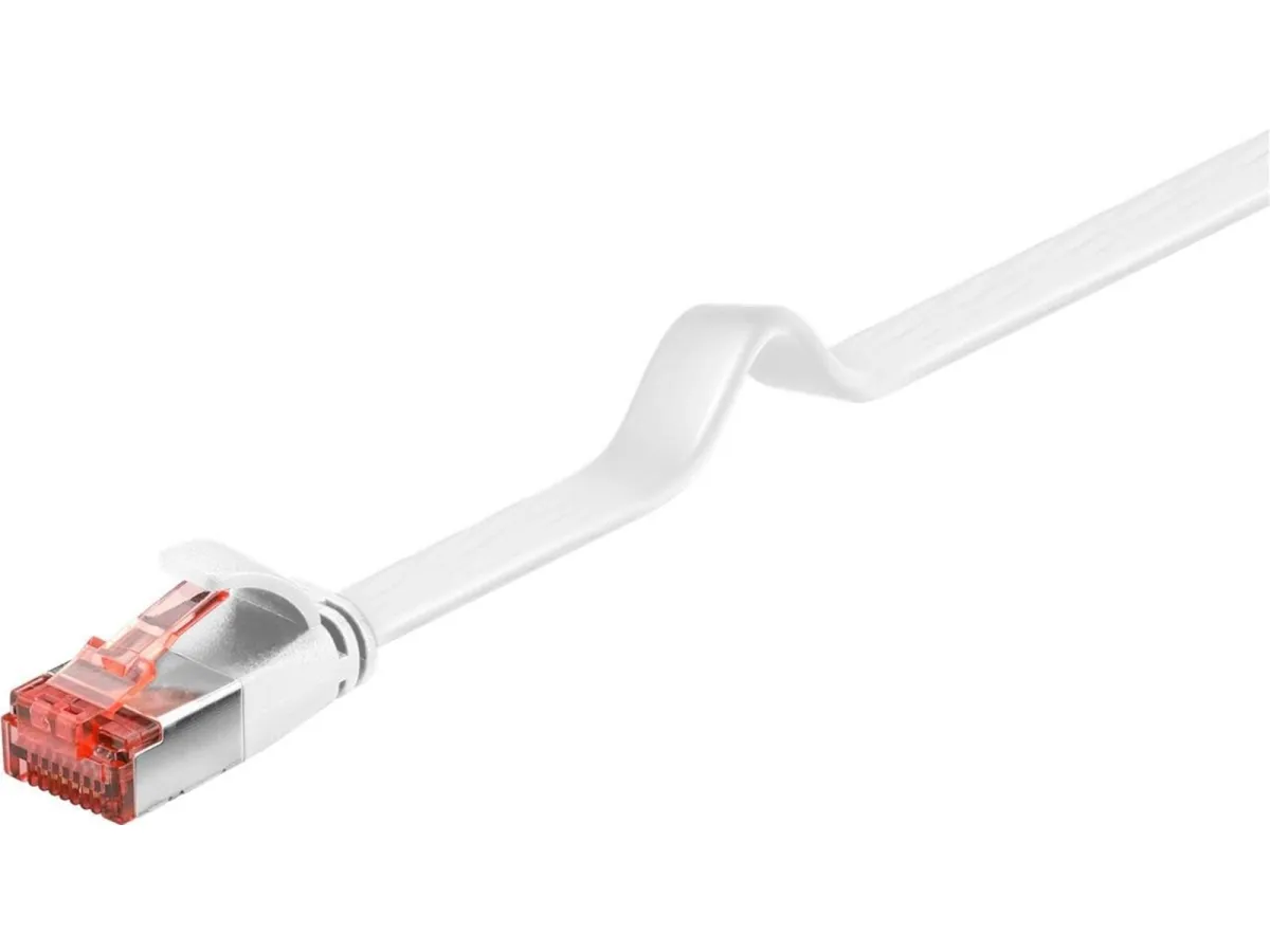 Pro LAN CAT 6 U/FTP flat - Weiß - 10 meter