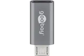 Pro Micro-USB to USB-C adapter- grey