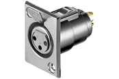 Pro Microphone chassis femal socket 3 Pin