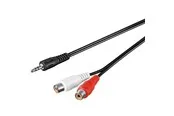 Pro MiniJack (M) - 2xRCA (F) - 1.5m