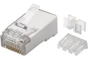 Pro RJ45 plug CAT 6a STP shielded (10 pack)