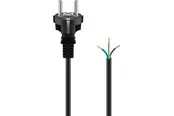 Pro Safety plug cord for assembly 1.5 m black