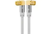 Pro SAT antenna cable (135 dB) 4x shielded 1m