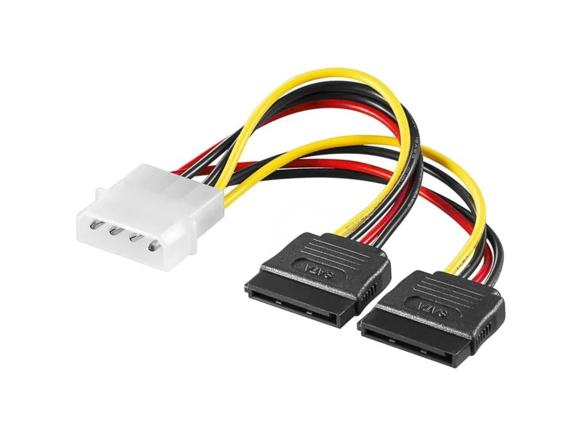 Pro SATA Strom Kabel x2 - 0.13m
