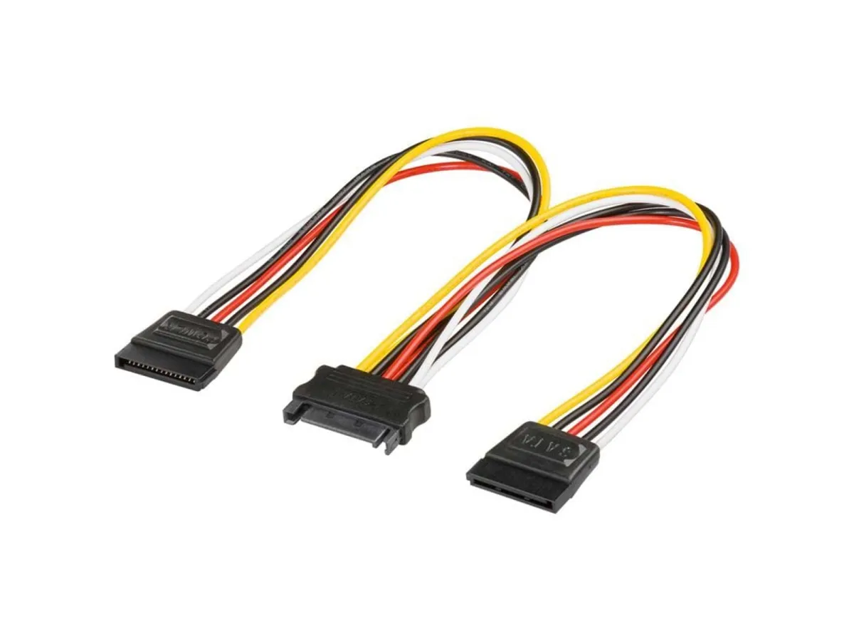Pro SATA Strom Kabel x2 - 0.20m