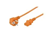 Pro Strom Kabel C13 1x90° - Orange - 5m