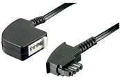 Pro TAE-F extension cable - Schwarz - 3 meter